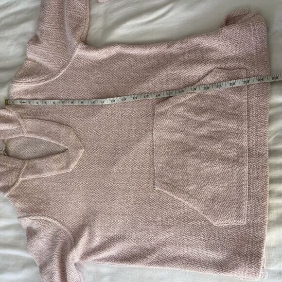Faherty Women’s Seabrook French Terry Hoodie Textured Light‎ Pink Sz Small - Picture 10 of 12